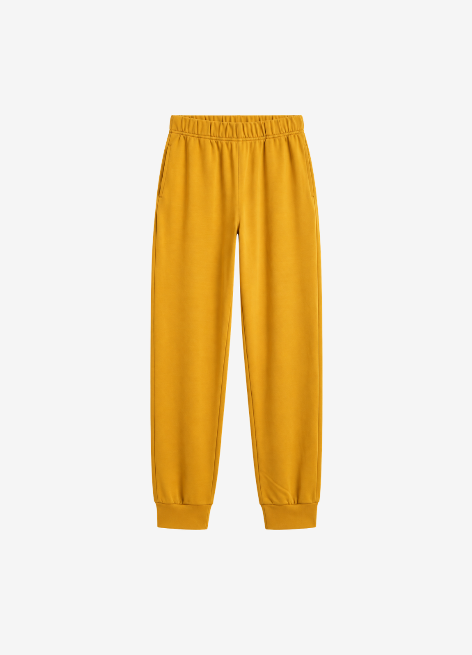 Side Pocket Sweatpant - Yellow