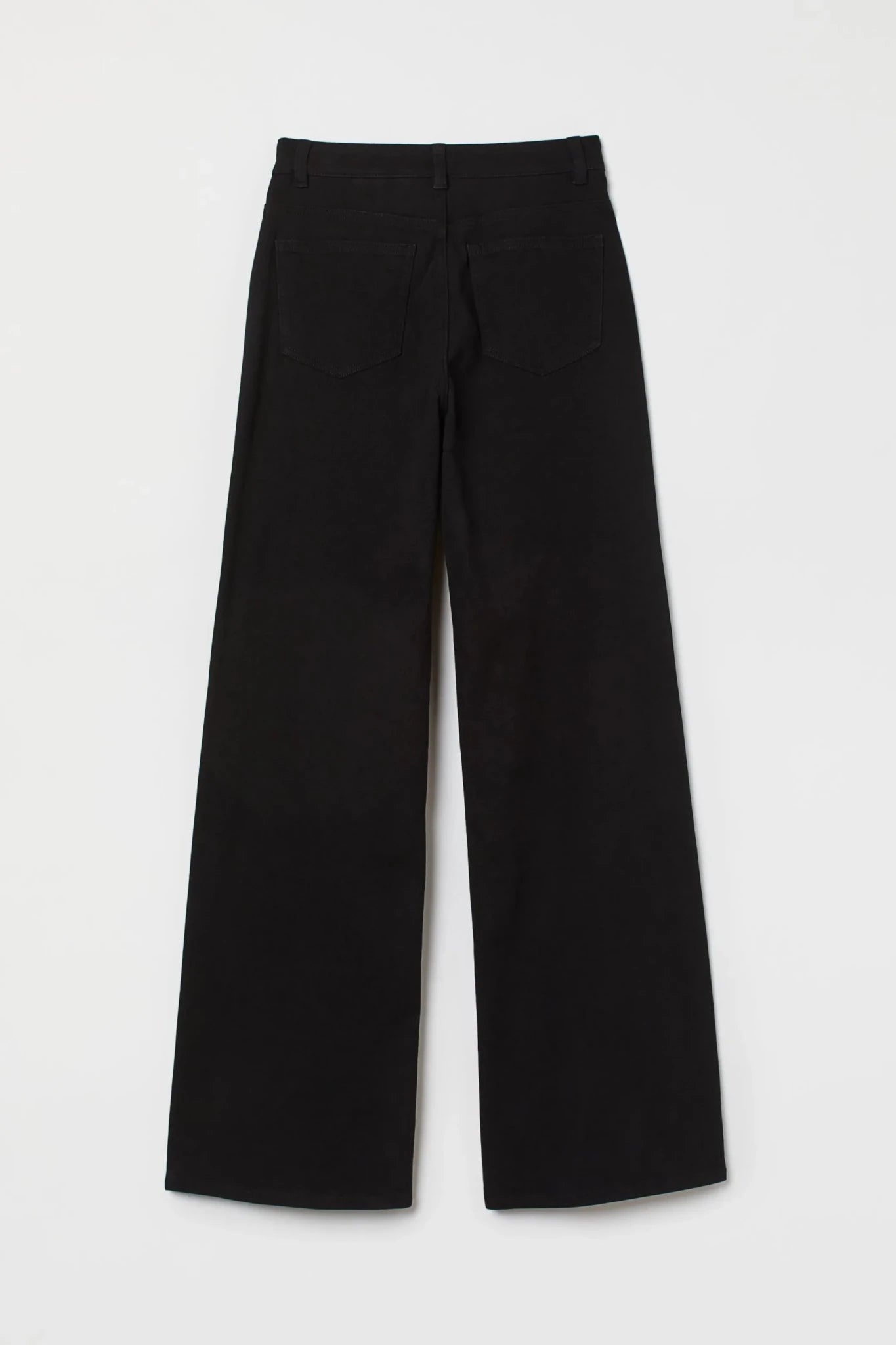 Dr Denim Pure Black Wide-Leg Jeans