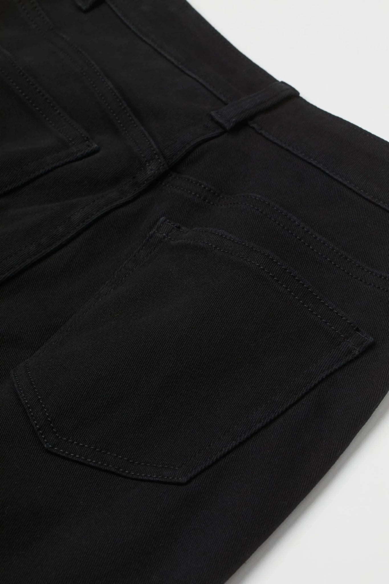 Dr Denim Pure Black Wide-Leg Jeans
