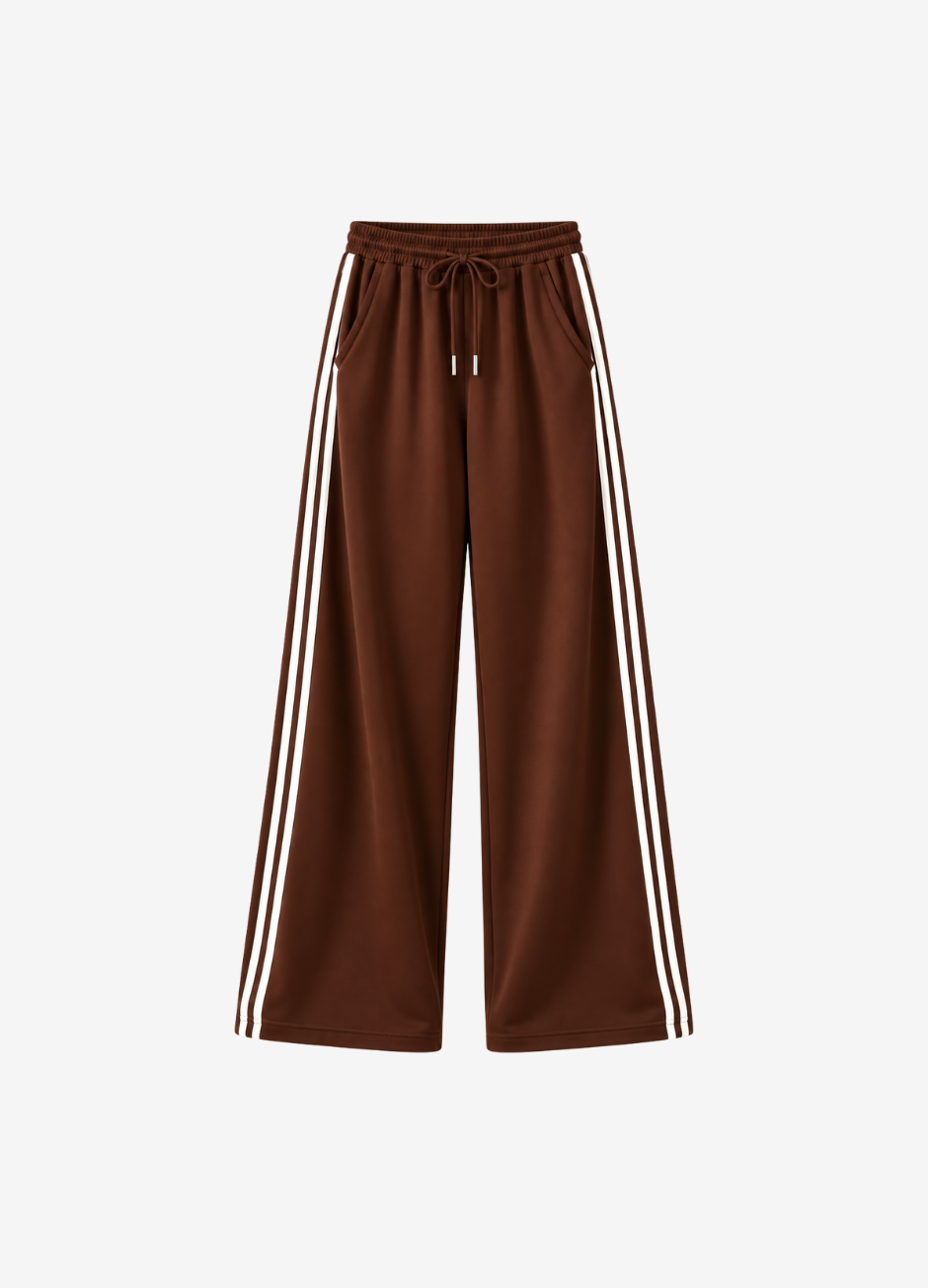 Essential Stripe Trouser | Brown