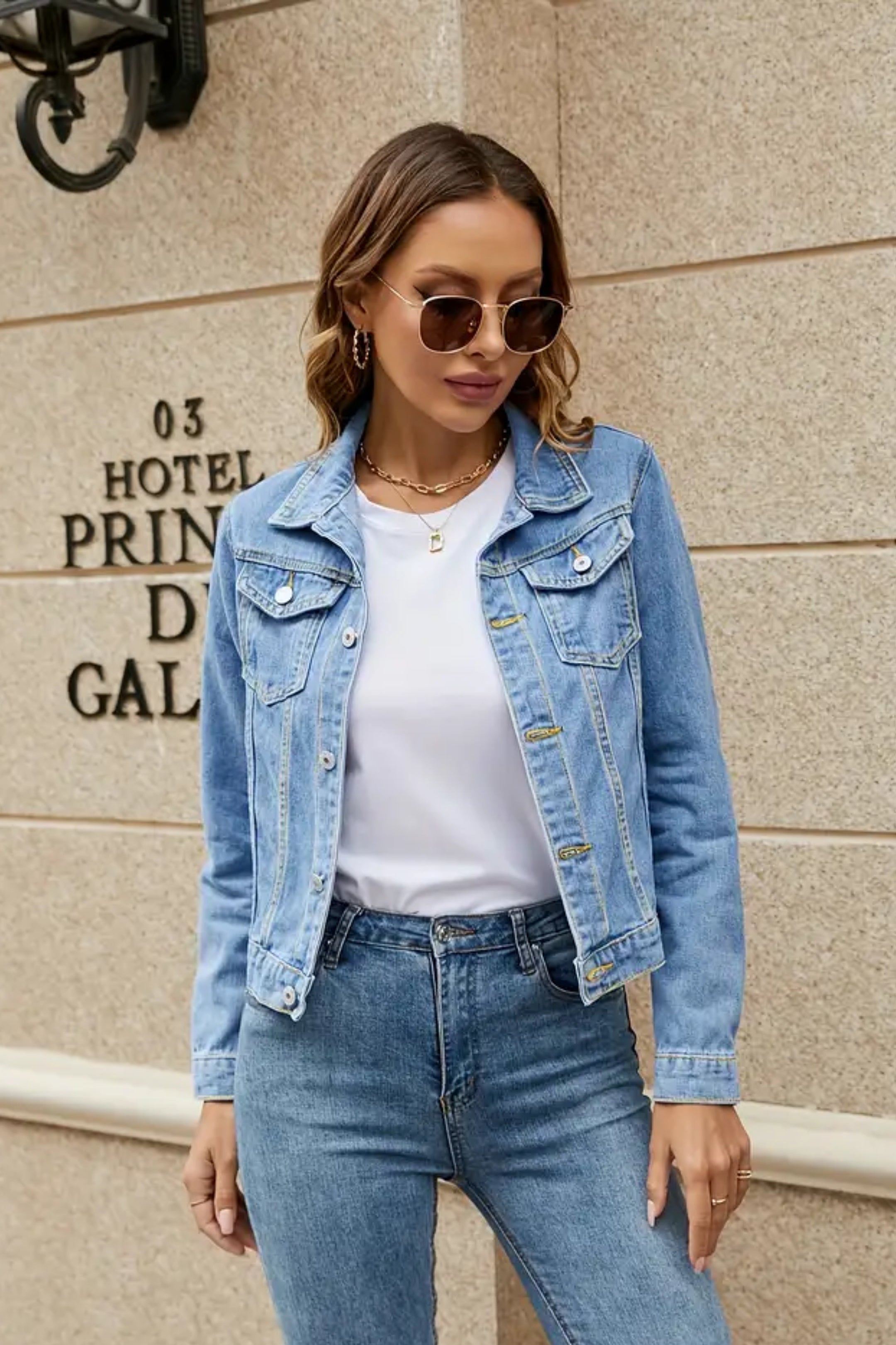 HM BLUE DENIM JACKET