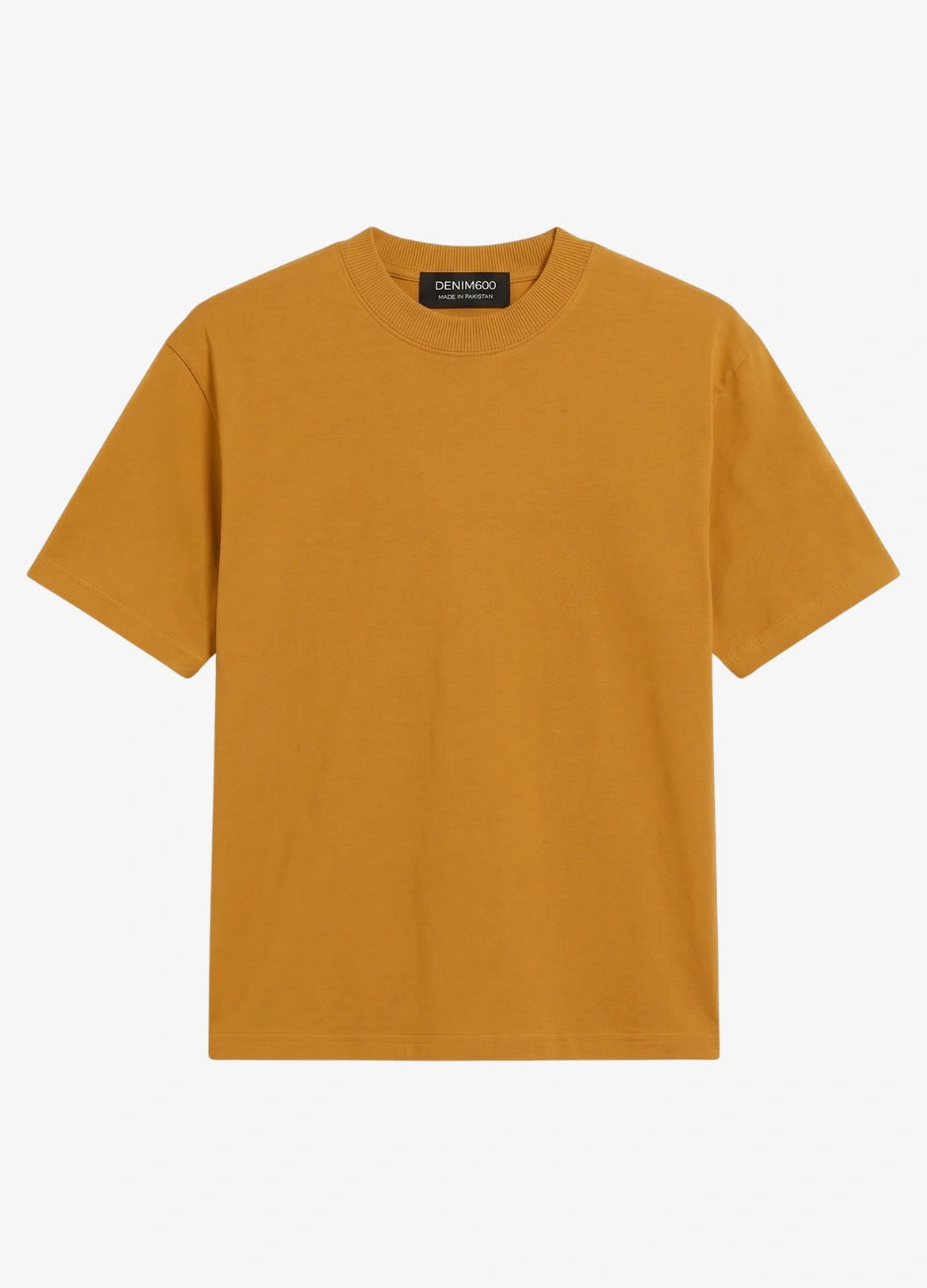 Basic Oversized Tee - Musturd