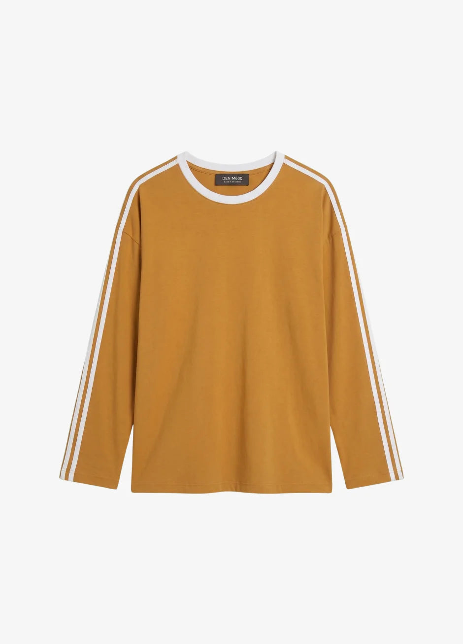 Striped Oversized Top | Mustard