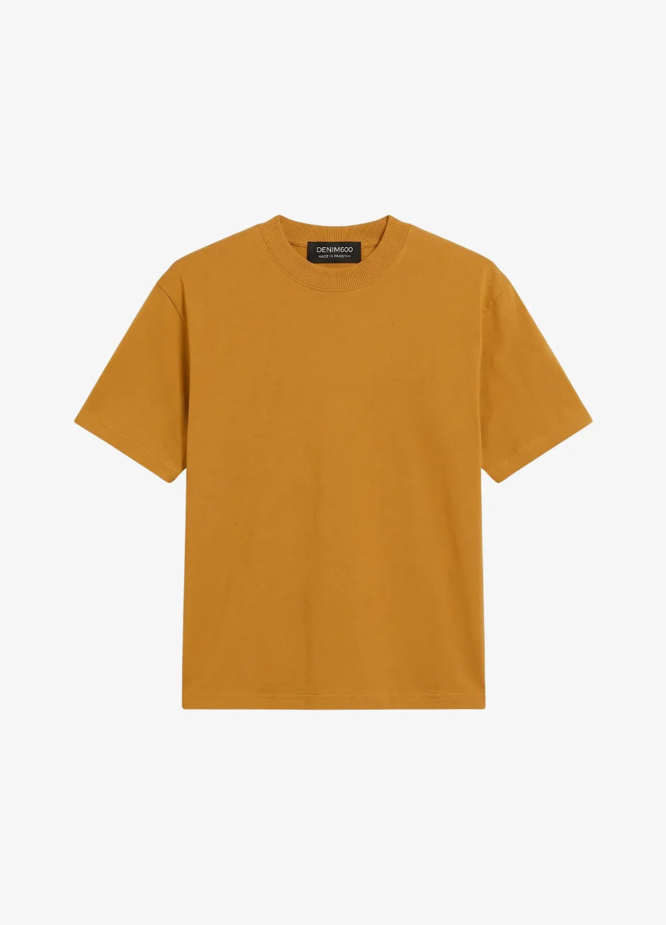 Basic Oversized Tee - Musturd