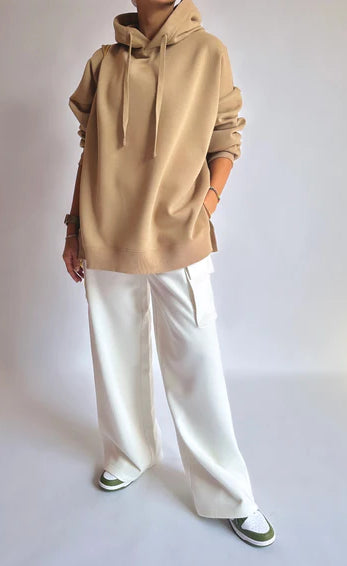 D600 CARGO SWEATPANT - WHITE