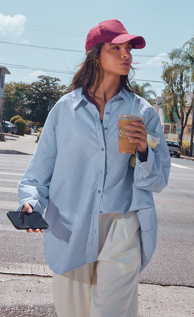 D600 Oversized Stripe Shirt