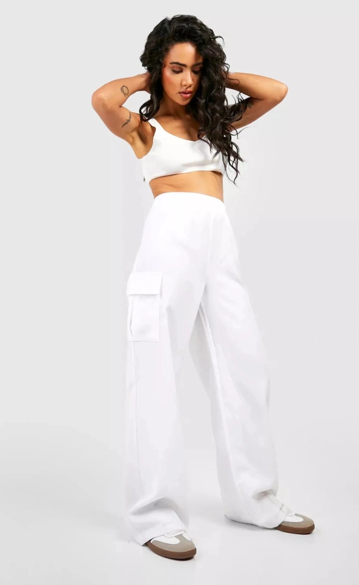ZARA LIGHT WEIGHT HIGH WAISTED CARGO SWEATPANT