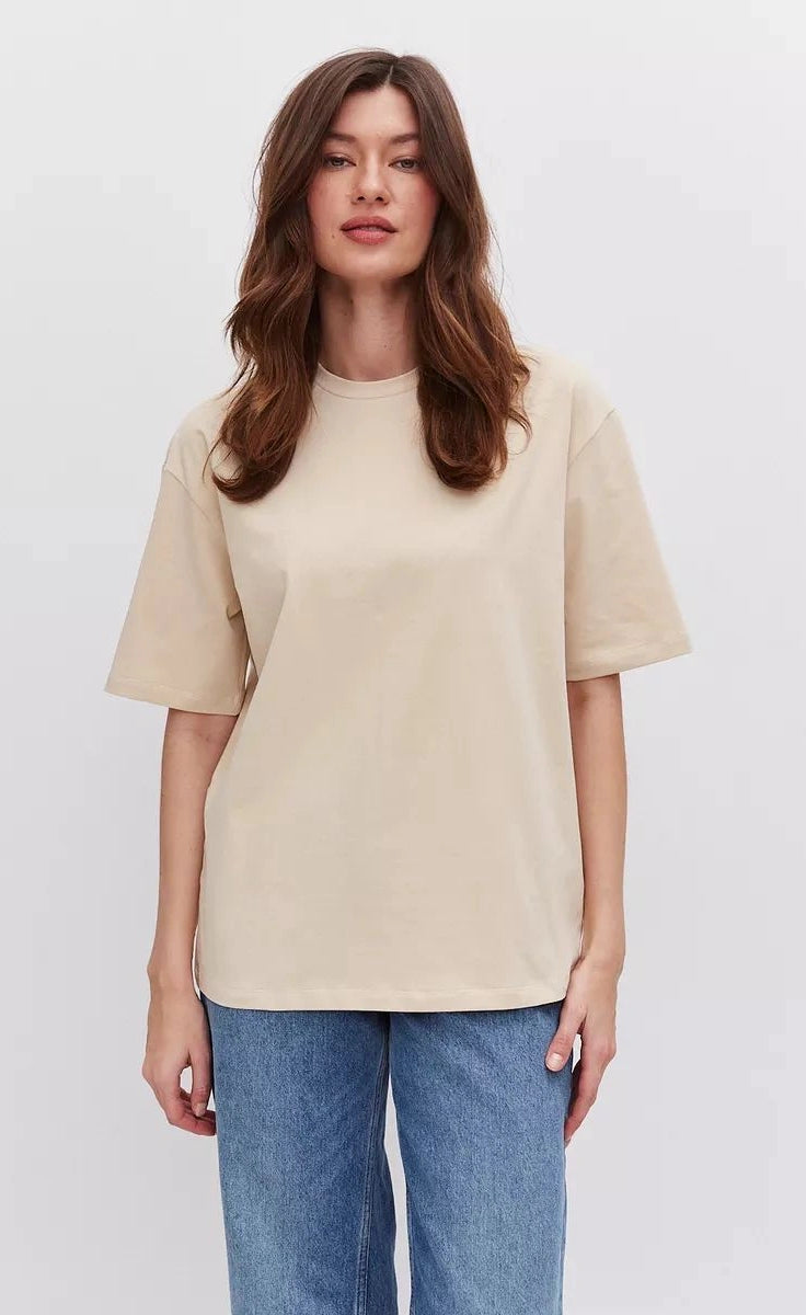 Basic Oversized Tee - Beige