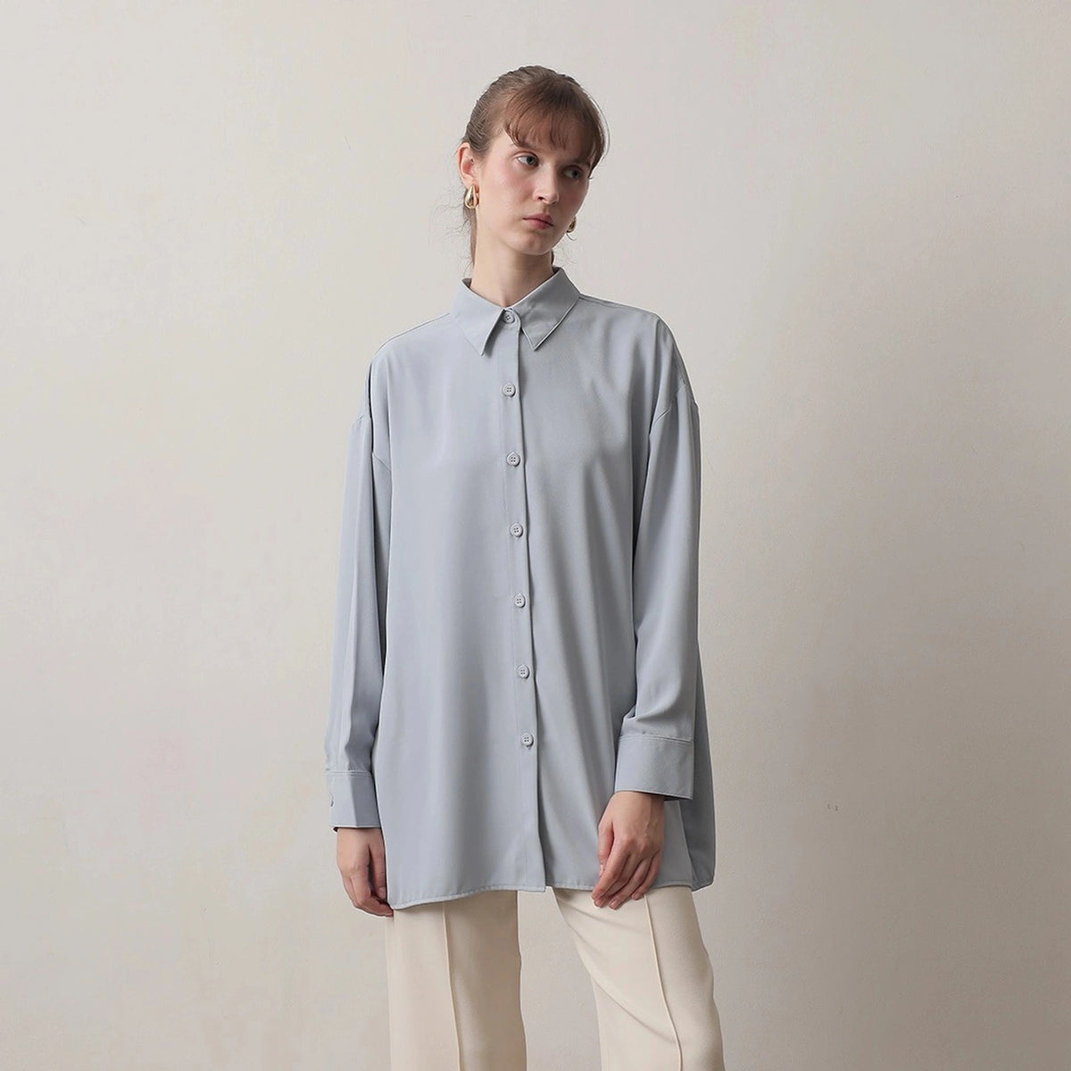 OVERSIZED BUTTON-UP SHIRT