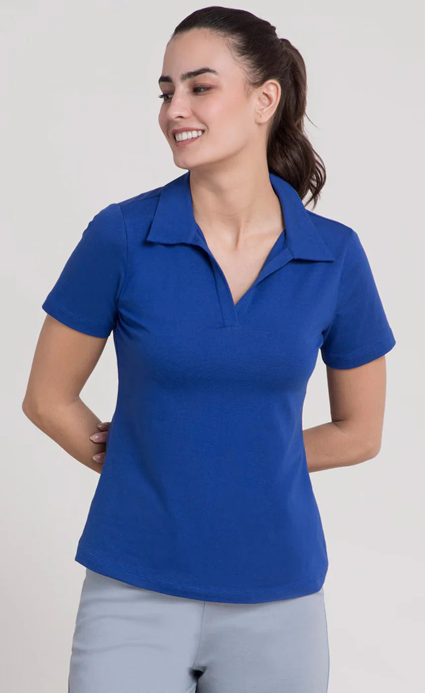 D600 Essential Summer Polo – Royal Blue