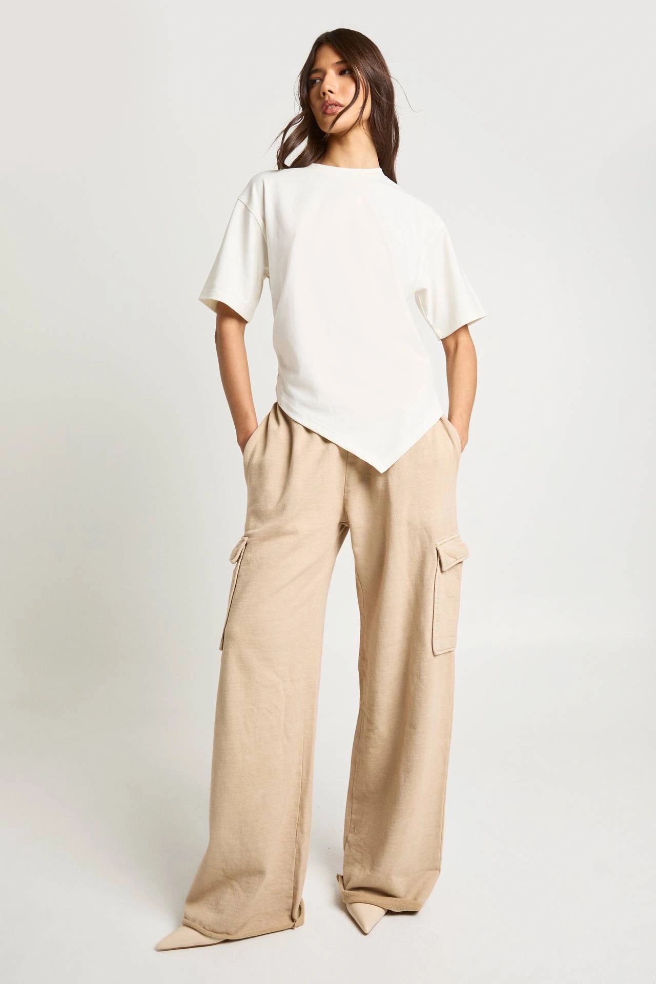 D600 Baggy Wide Leg Cargo Trouser