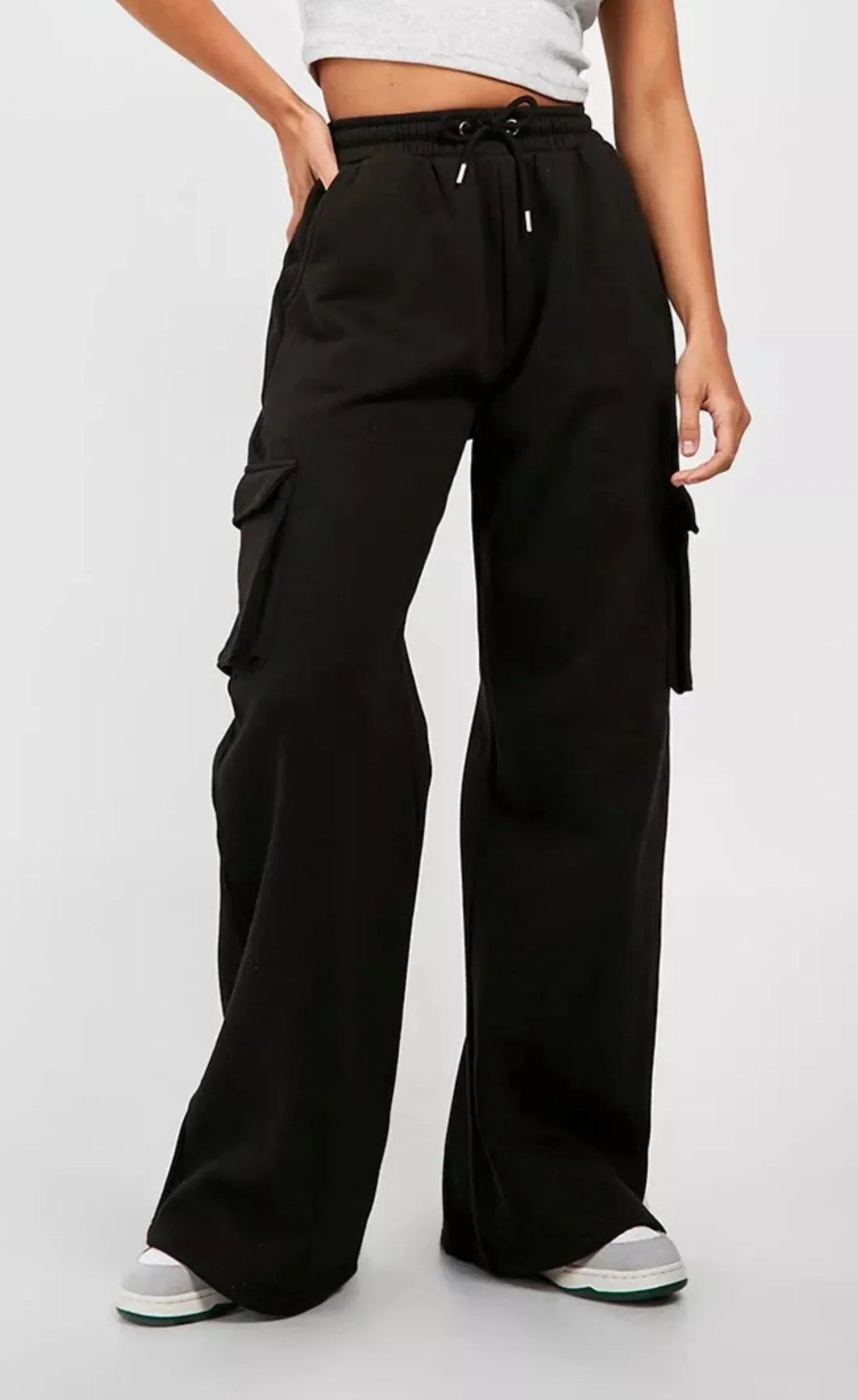 WIDE LEG CARGO JOGGER