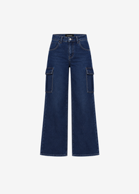 WIDE LEG CARGO JEANS