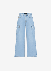 WIDE LEG CARGO JEANS