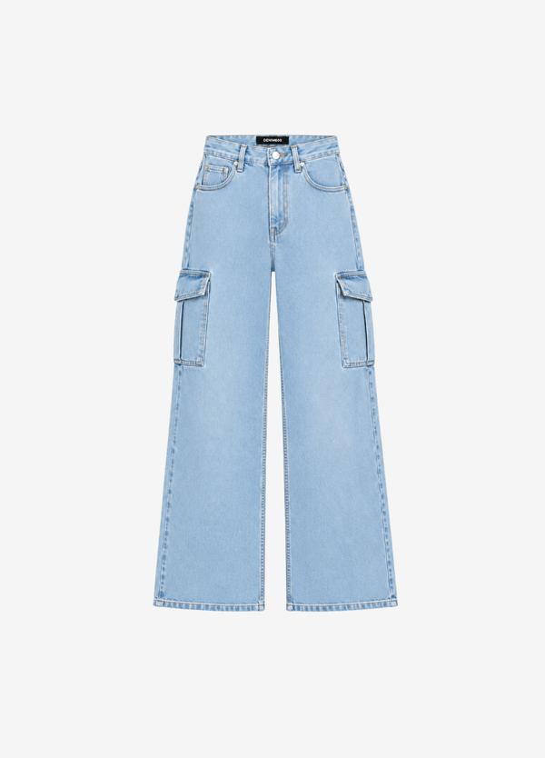 WIDE LEG CARGO JEANS