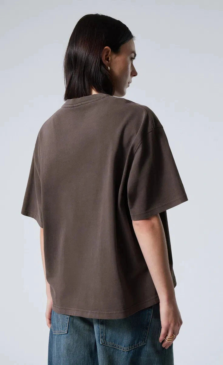 Basic Oversized Tee - Brown