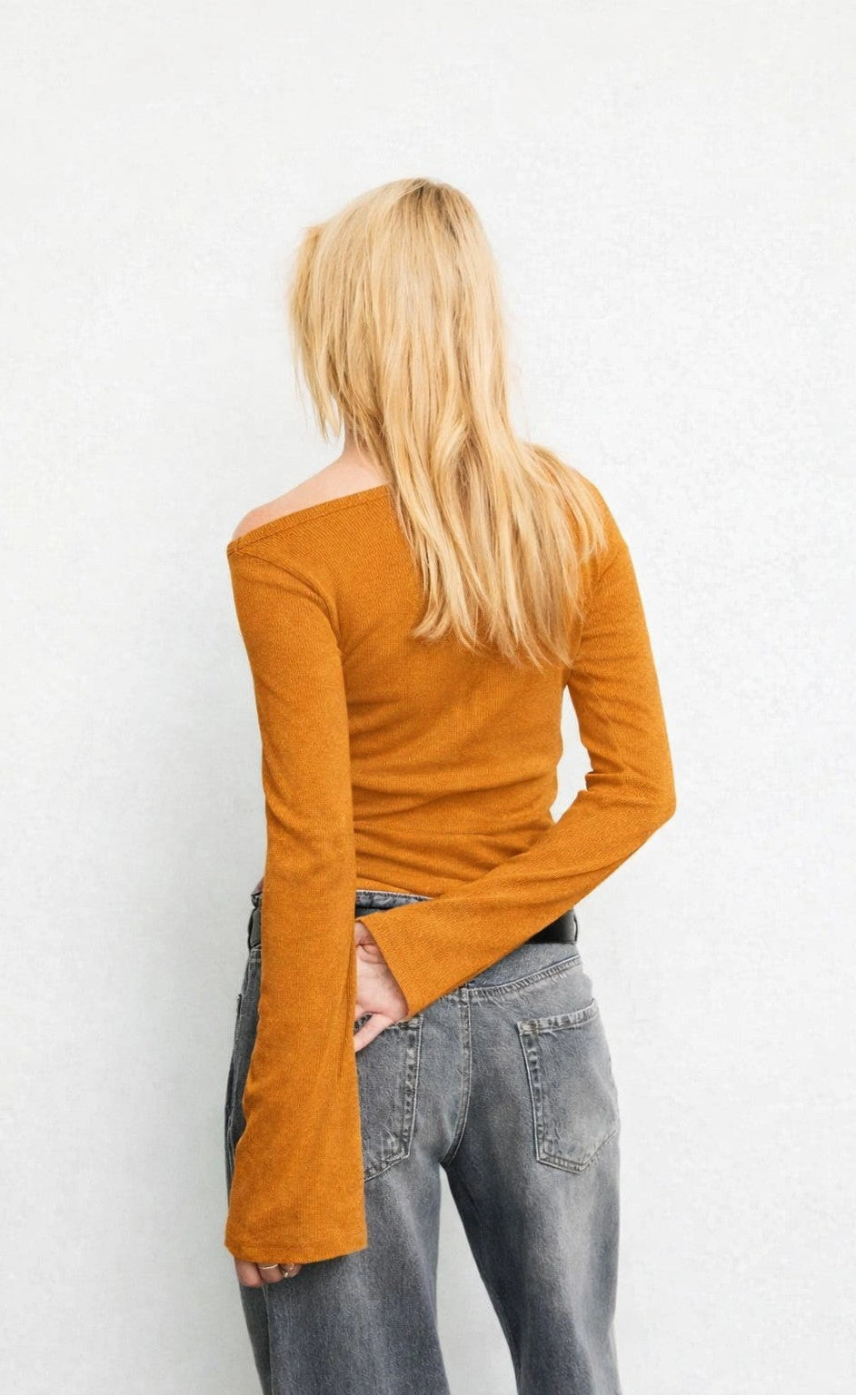Bell Sleeve T-Shirt - Musturd