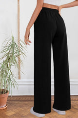 Wide Leg Sweatpants With Line