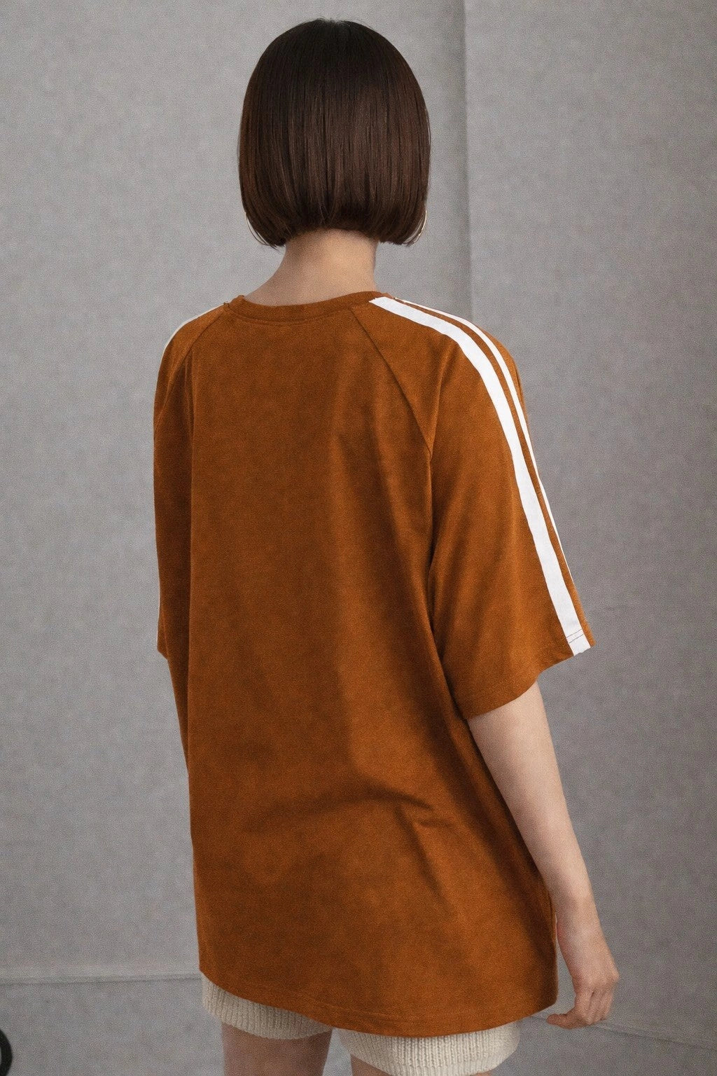 Oversized Stripe T-Shirt - Mustard