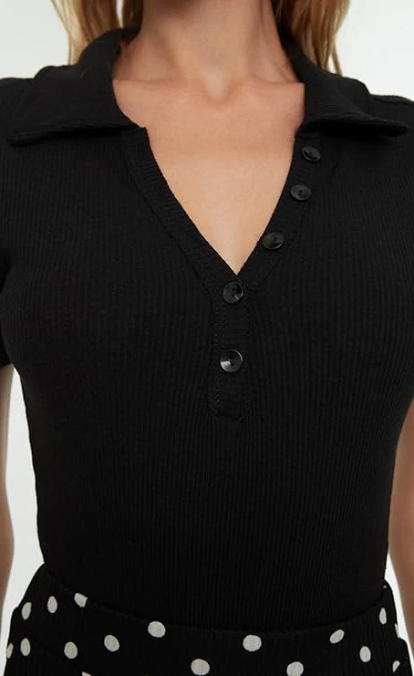 D600 Essential Summer Polo – Classic Black