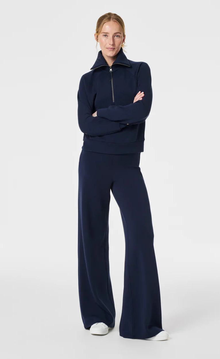 D600 Wide Leg Trouser - Navy Blue (Perfect for Summer)