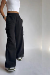 D600 CARGO SWEATPANT - BLACK