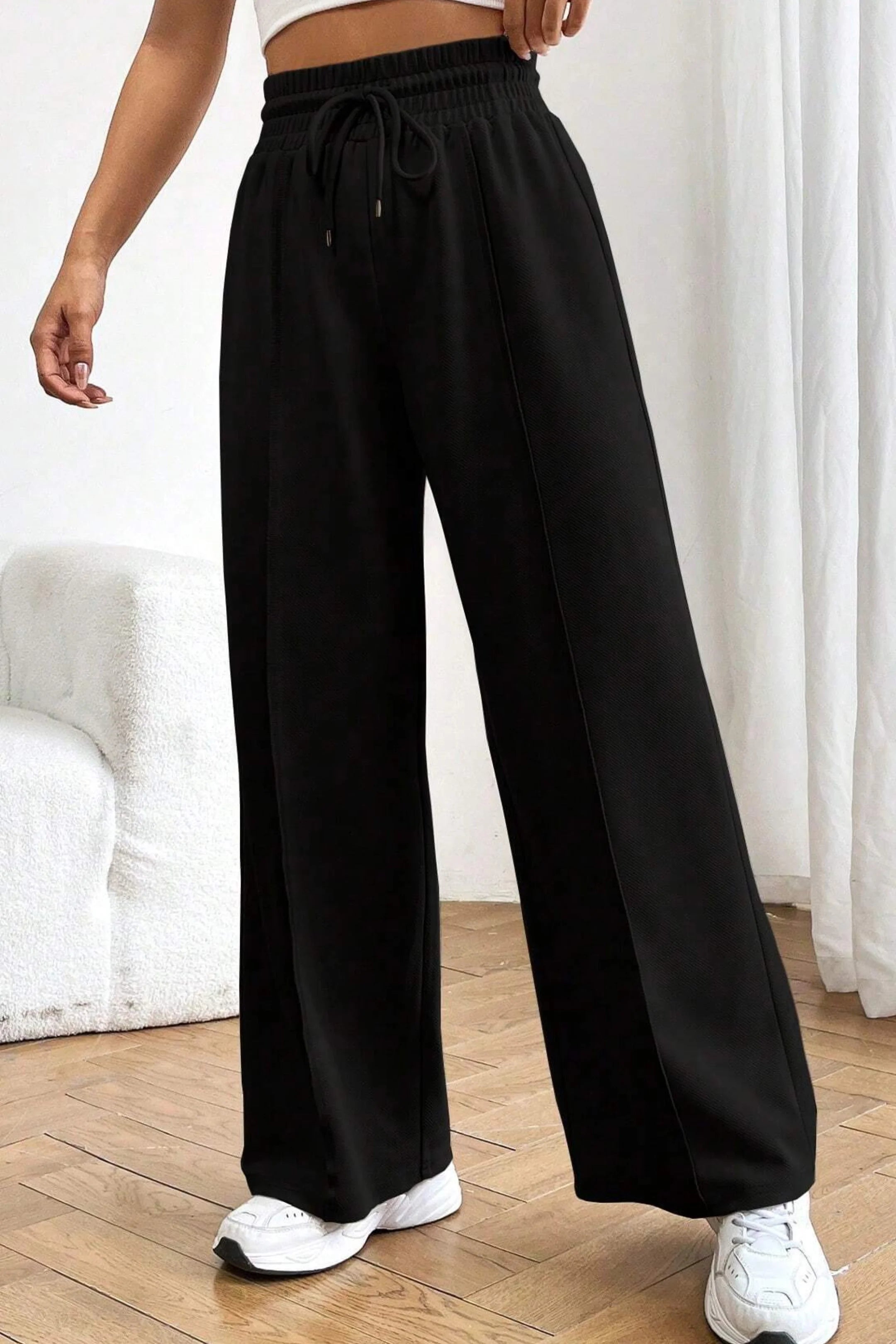 Wide Leg High-Waist Sweatpant