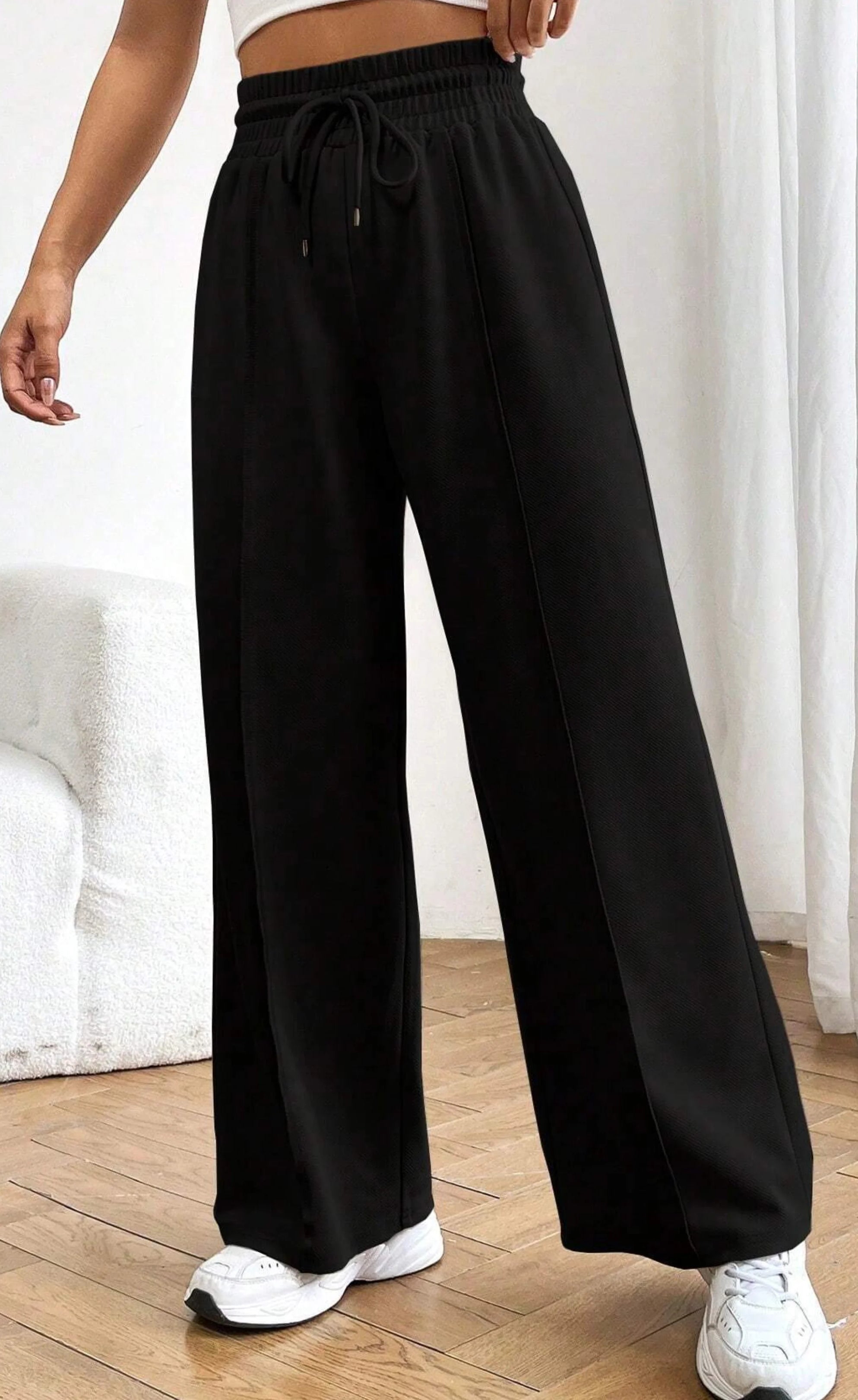 Wide Leg High-Waist Sweatpant