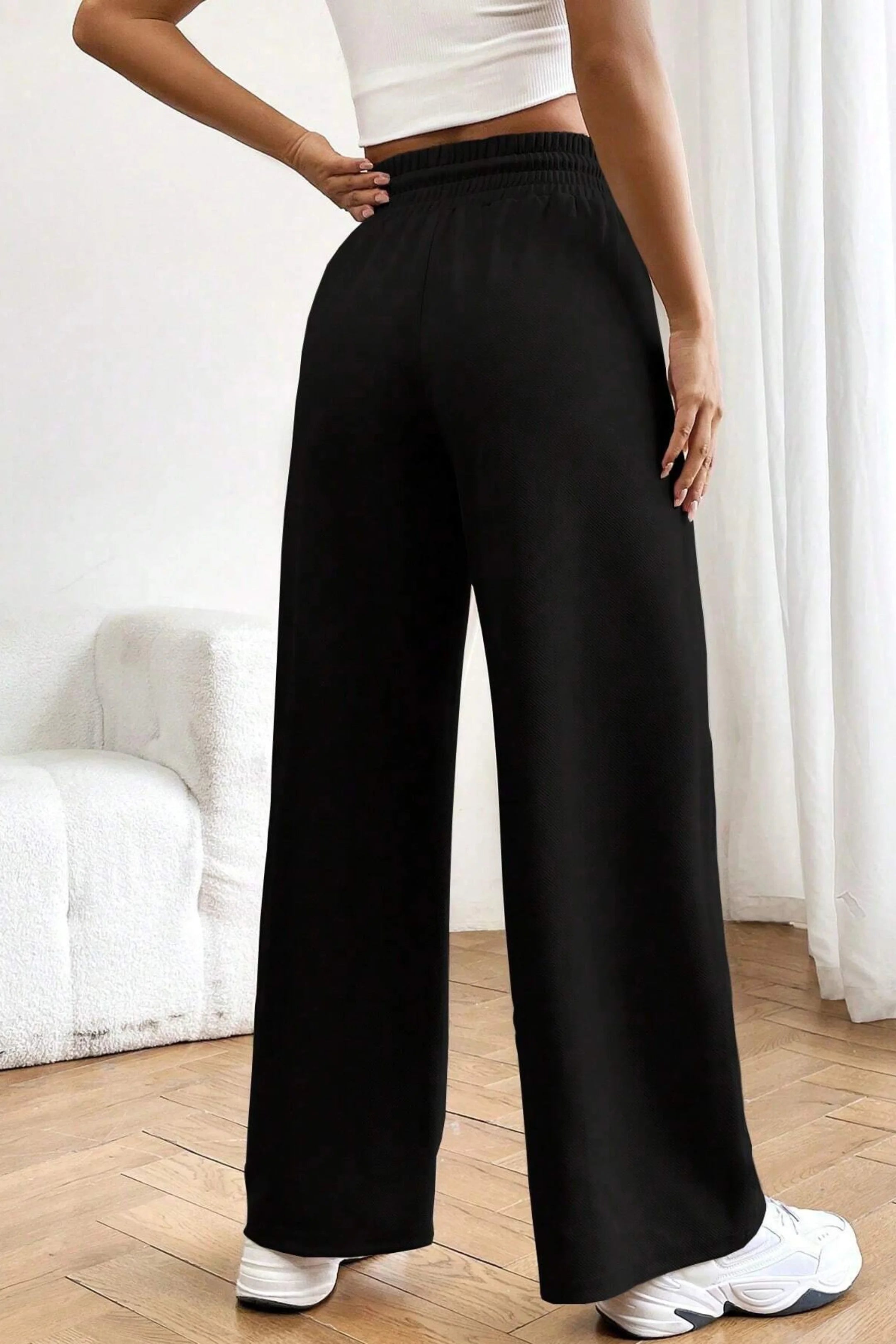 Wide Leg High-Waist Sweatpant