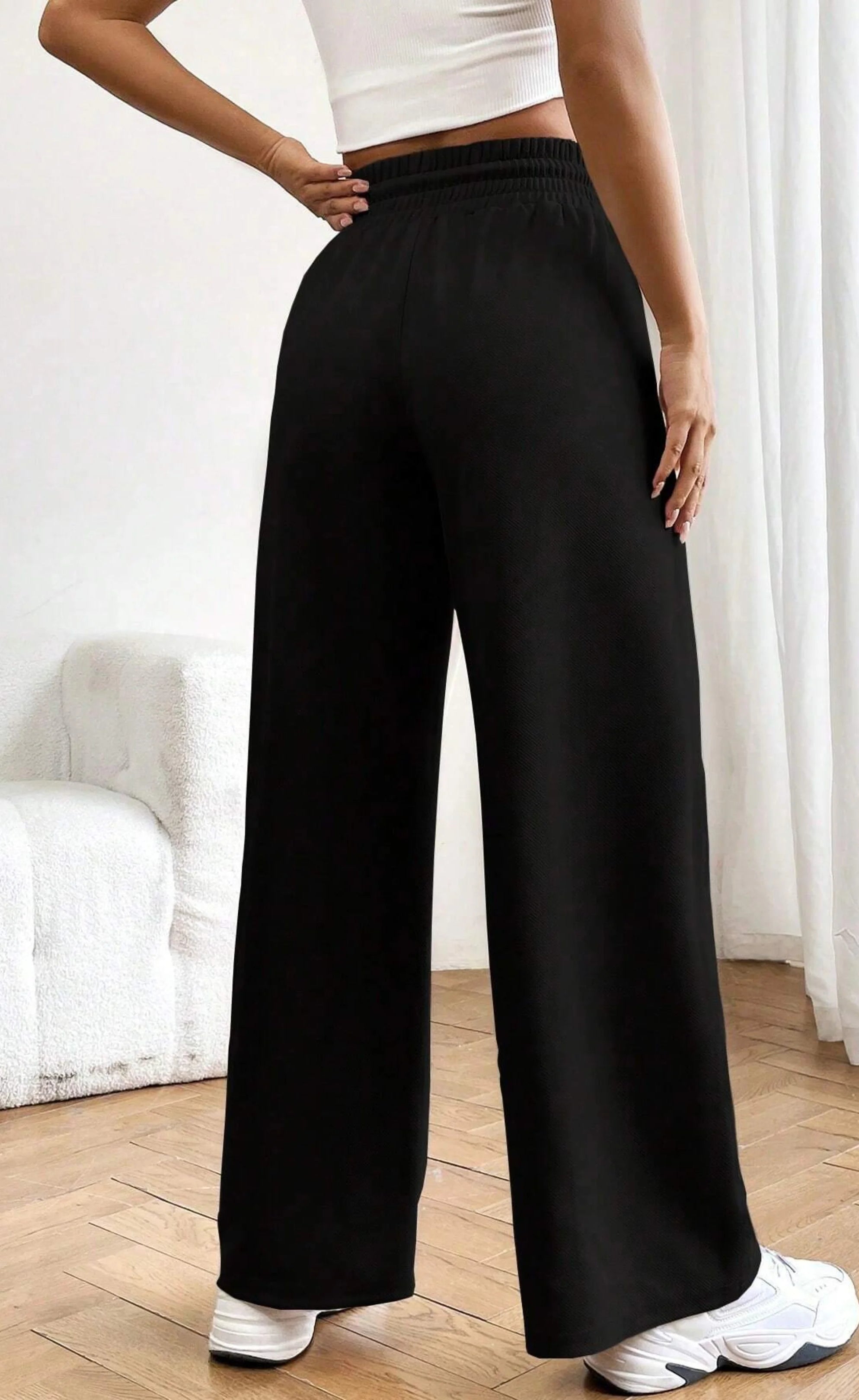 Wide Leg High-Waist Sweatpant