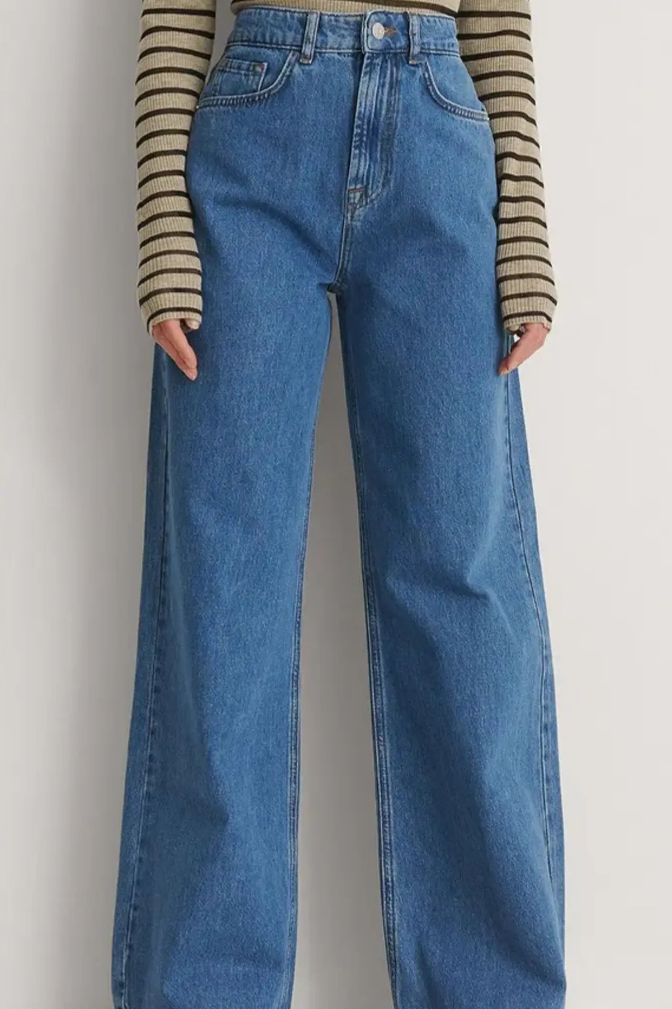 HM Navy Blue Wide Leg Jeans (MINOR FAULT)