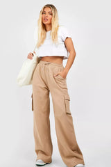 ZARA LIGHT WEIGHT HIGH WAISTED CARGO SWEATPANT