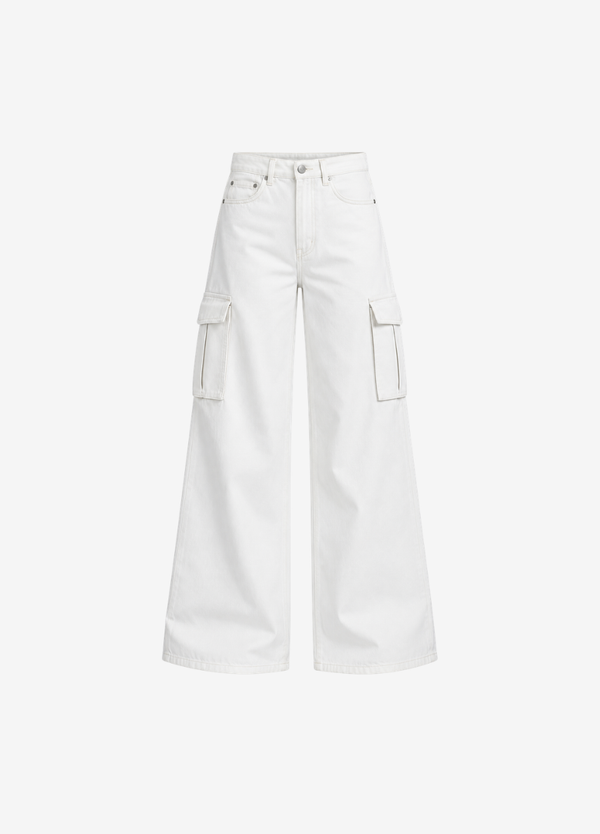 WIDE LEG CARGO JEANS
