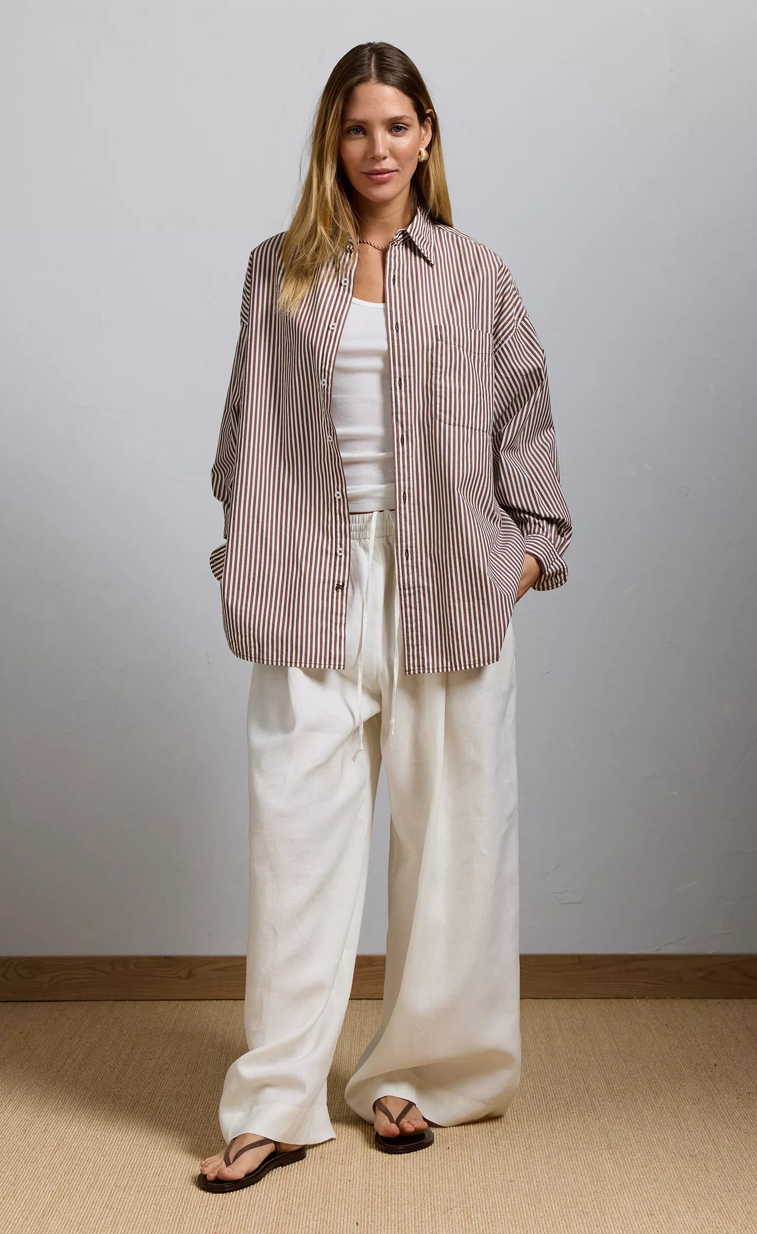 D600 Oversized Stripe Shirt