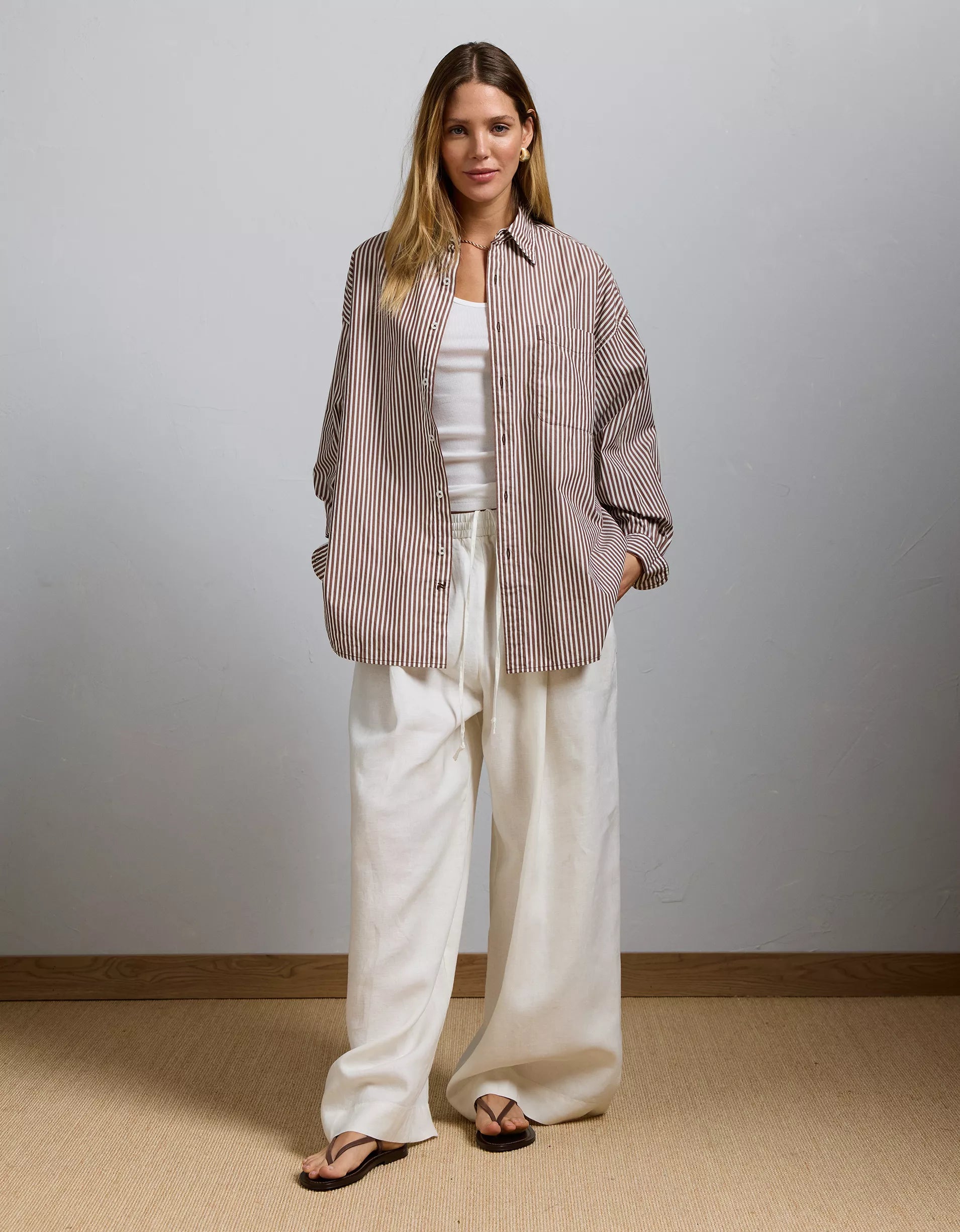 D600 Oversized Stripe Shirt