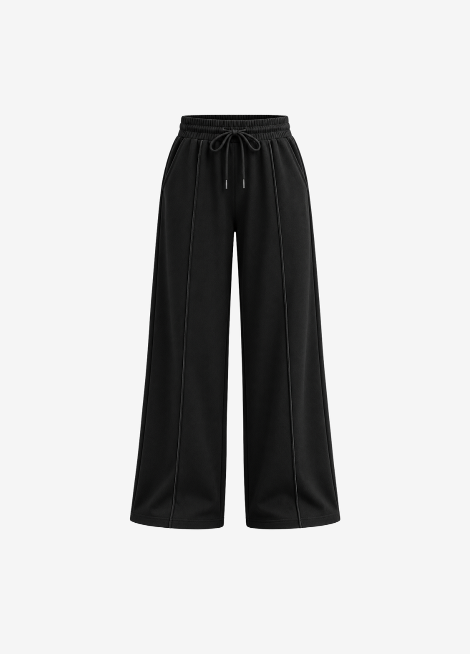 Wide Leg High-Waist Sweatpant