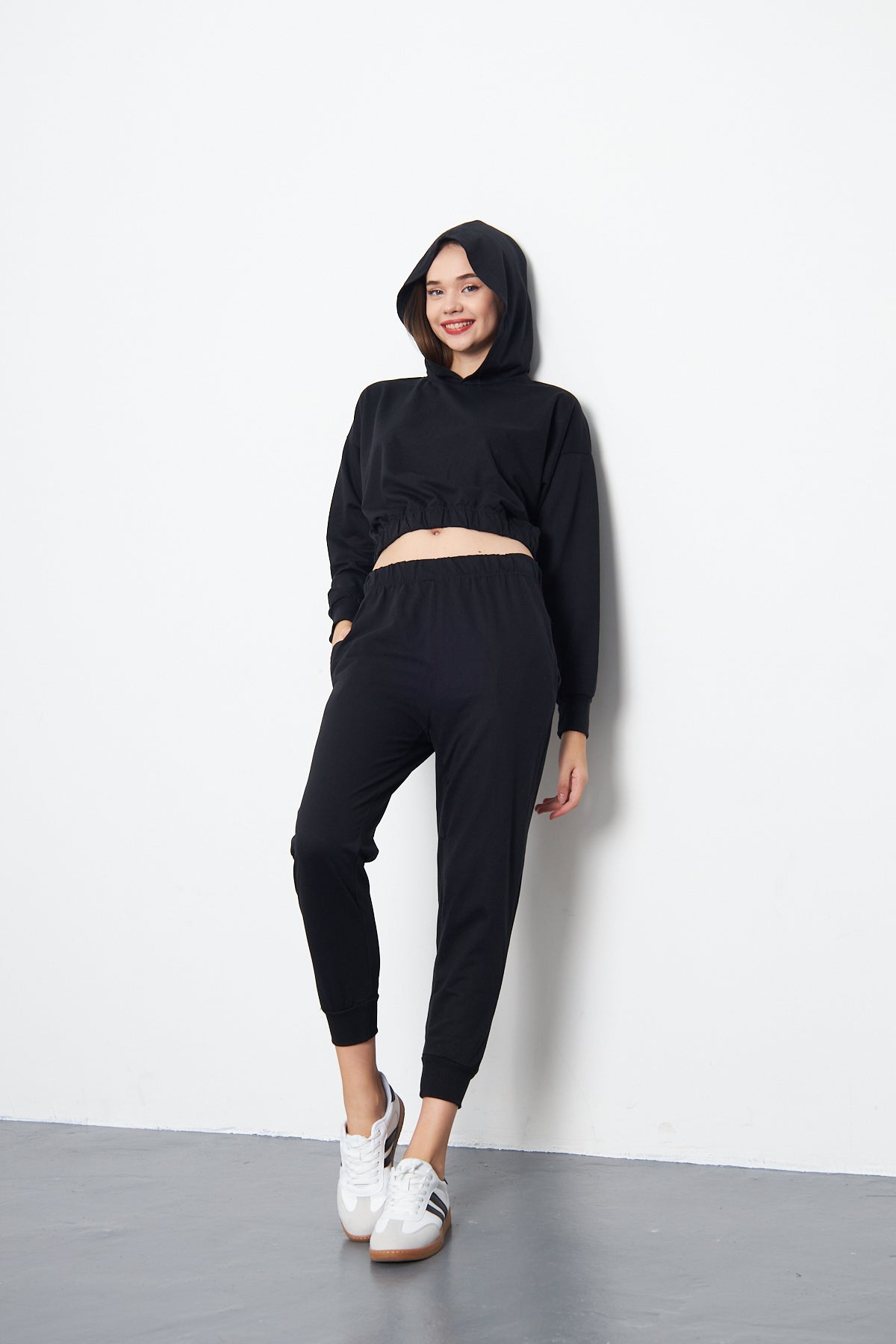Side Pocket Sweatpant - Black