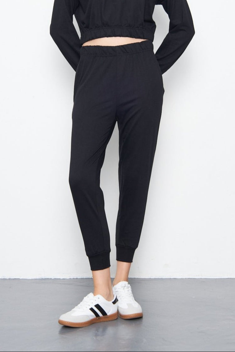 Side Pocket Sweatpant - Black