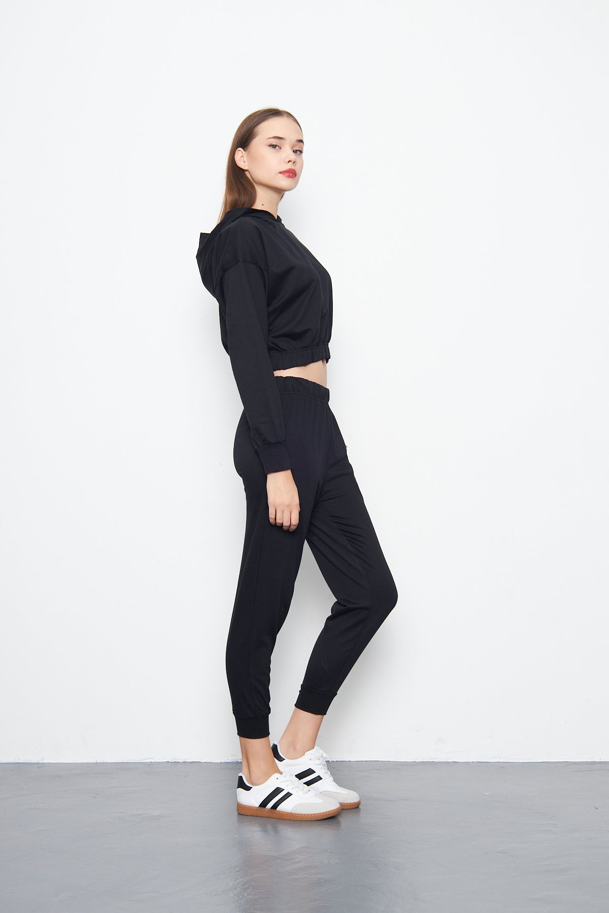 Side Pocket Sweatpant - Black