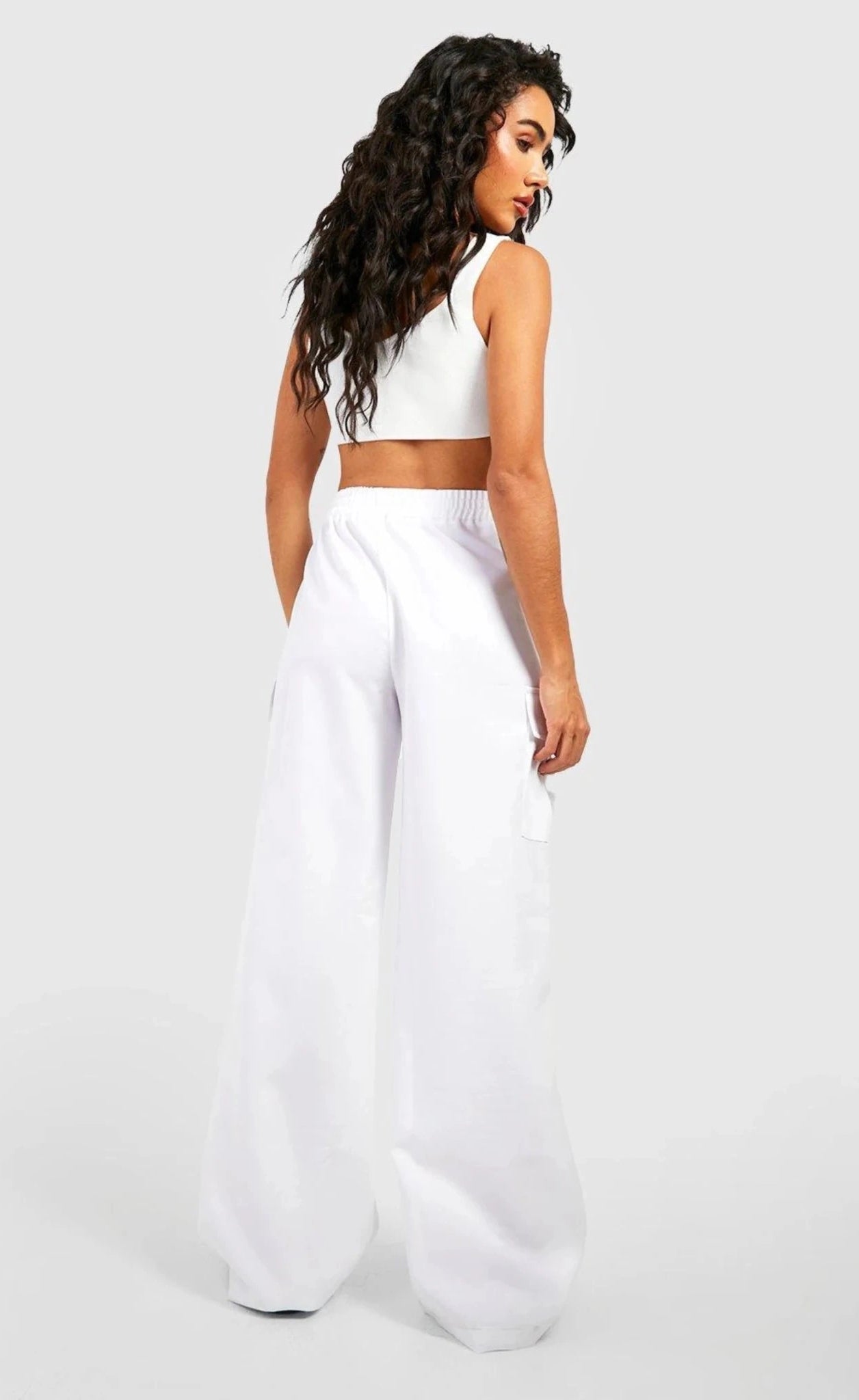 ZARA LIGHT WEIGHT HIGH WAISTED CARGO SWEATPANT