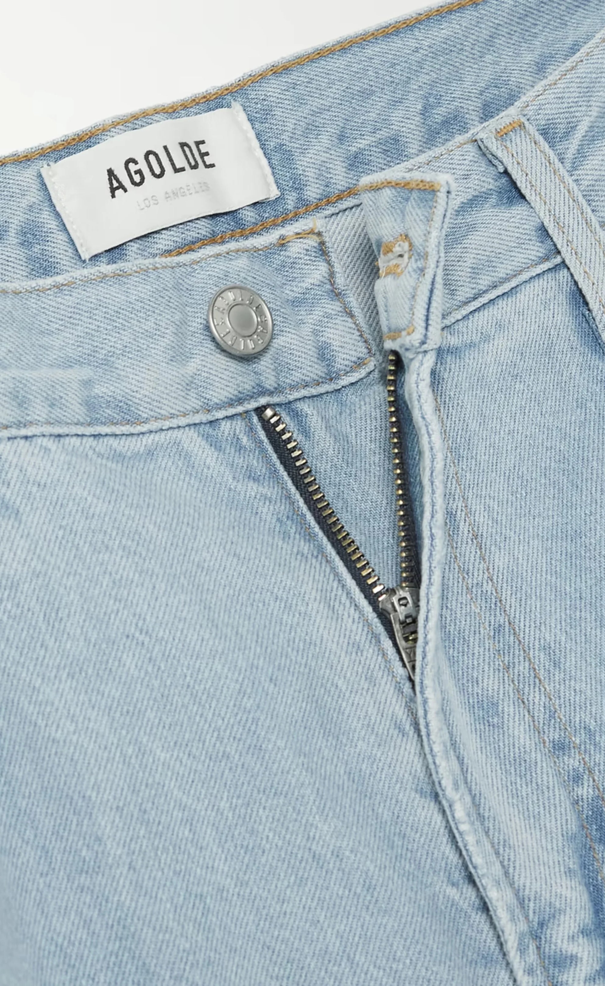 High-rise wide-leg cargo organic jeans