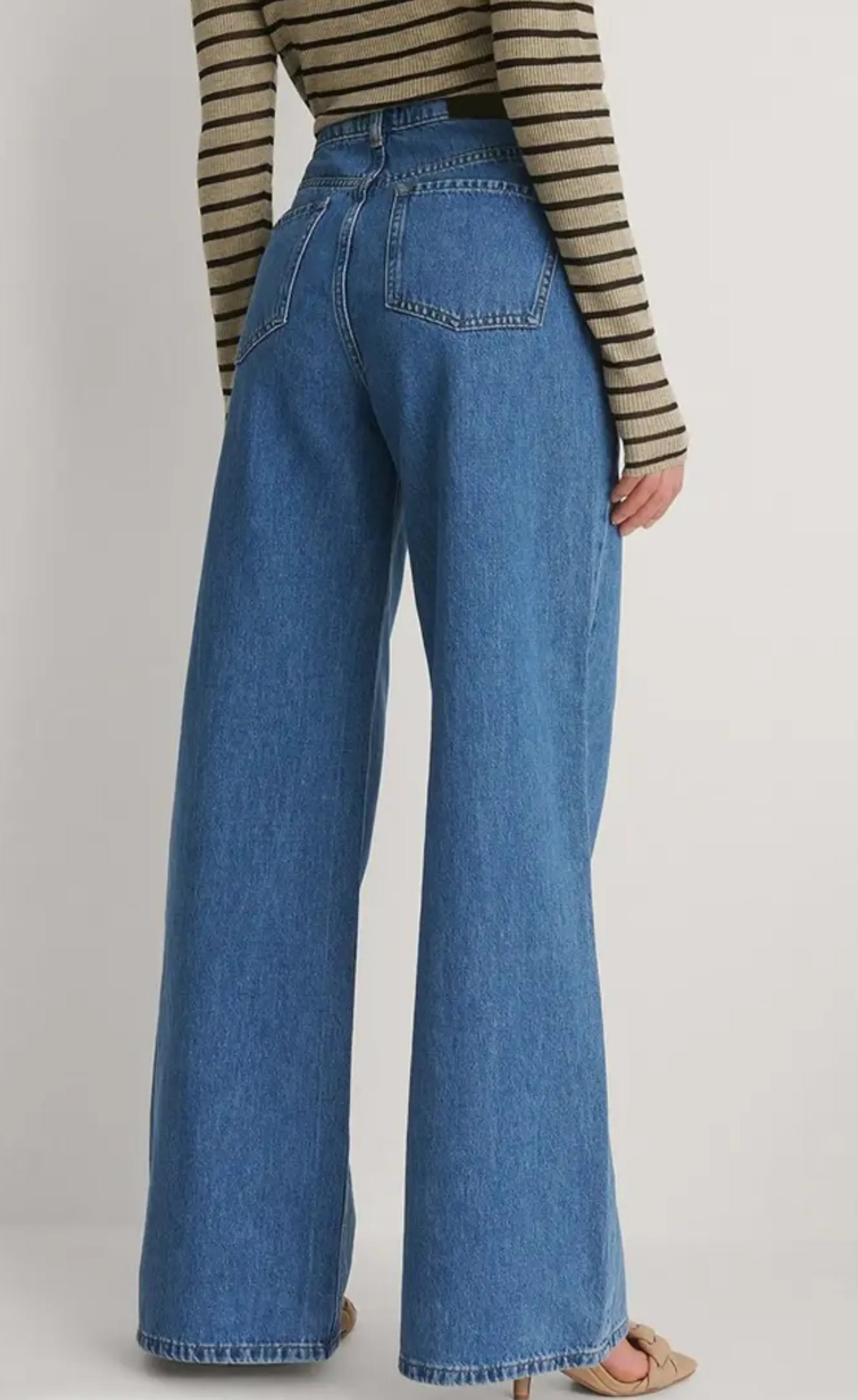 HM Navy Blue Wide Leg Jeans (MINOR FAULT)