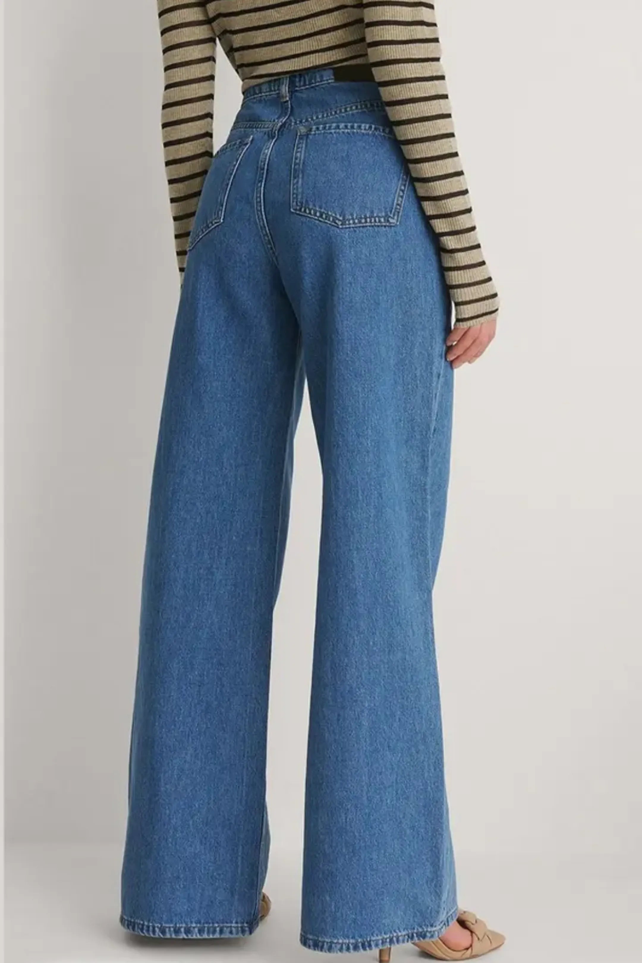 HM Navy Blue Wide Leg Jeans (MINOR FAULT)