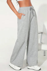 Wide Leg High-Waist Sweatpant