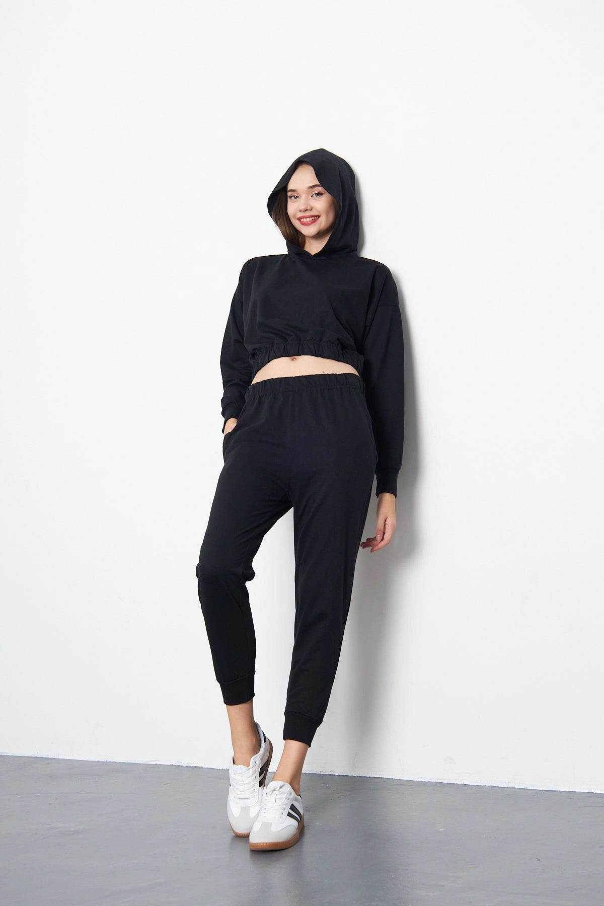 Side Pocket Sweatpant - Black