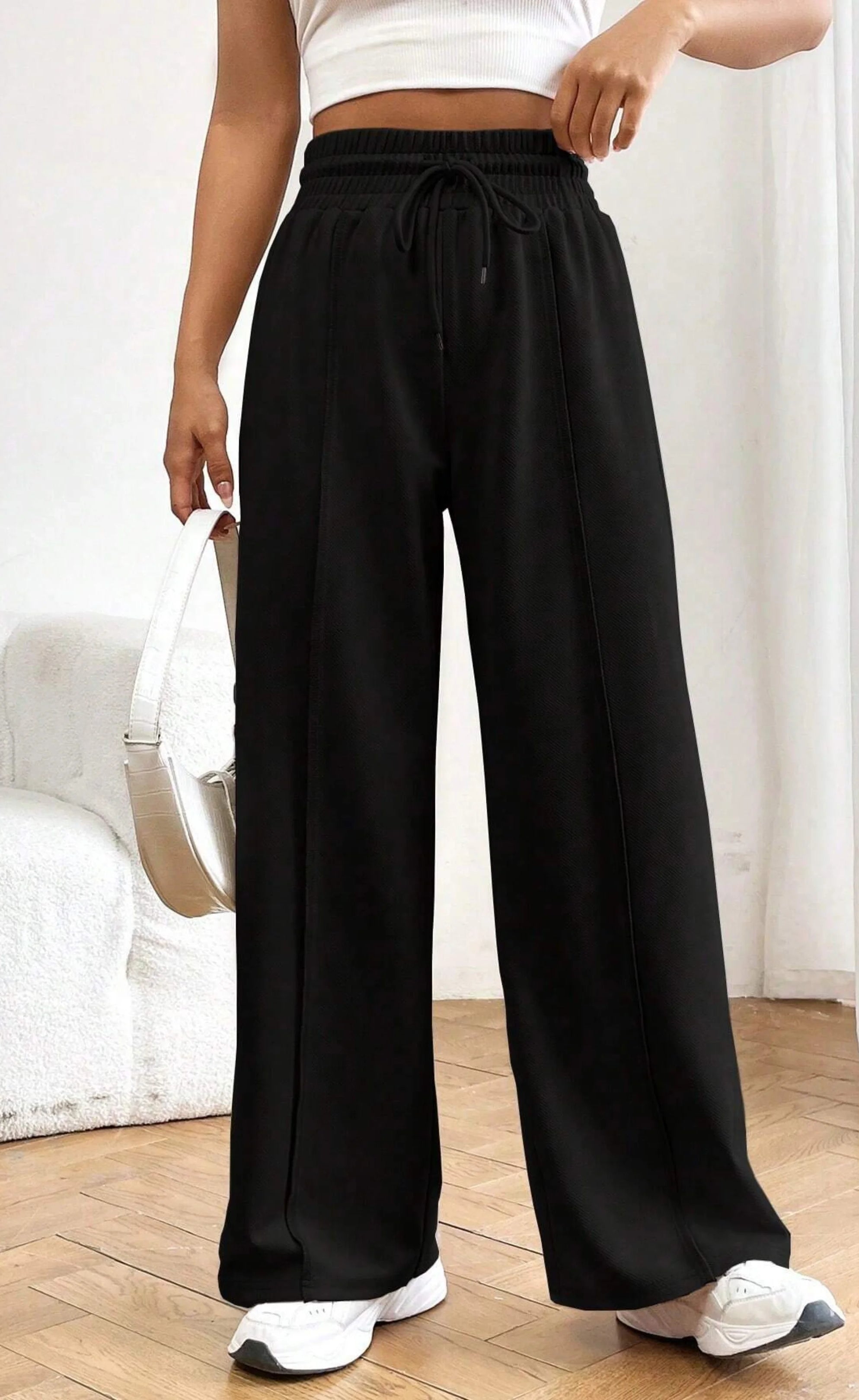 Wide Leg High-Waist Sweatpant