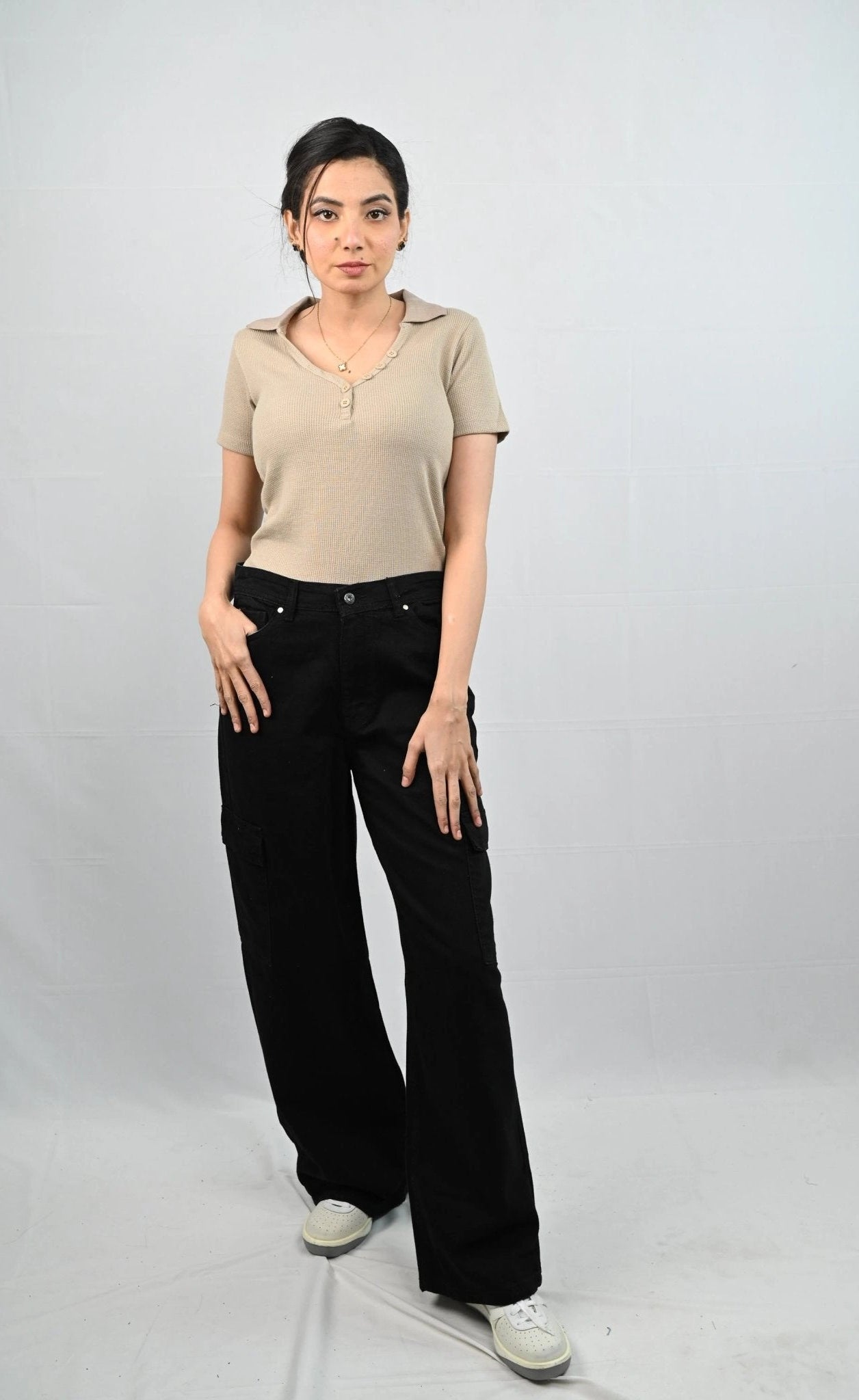 D600 Ribbed Button Polo Tee - (Summer Perfect)
