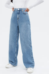 High Waisted Wide Leg Jeans