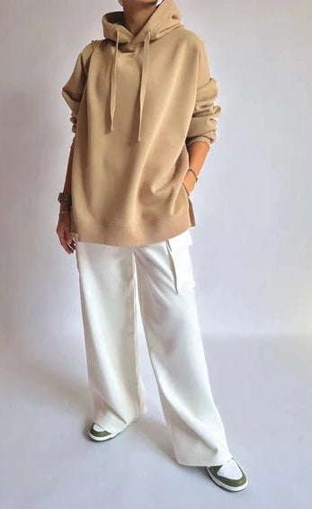 D600 CARGO SWEATPANT - WHITE