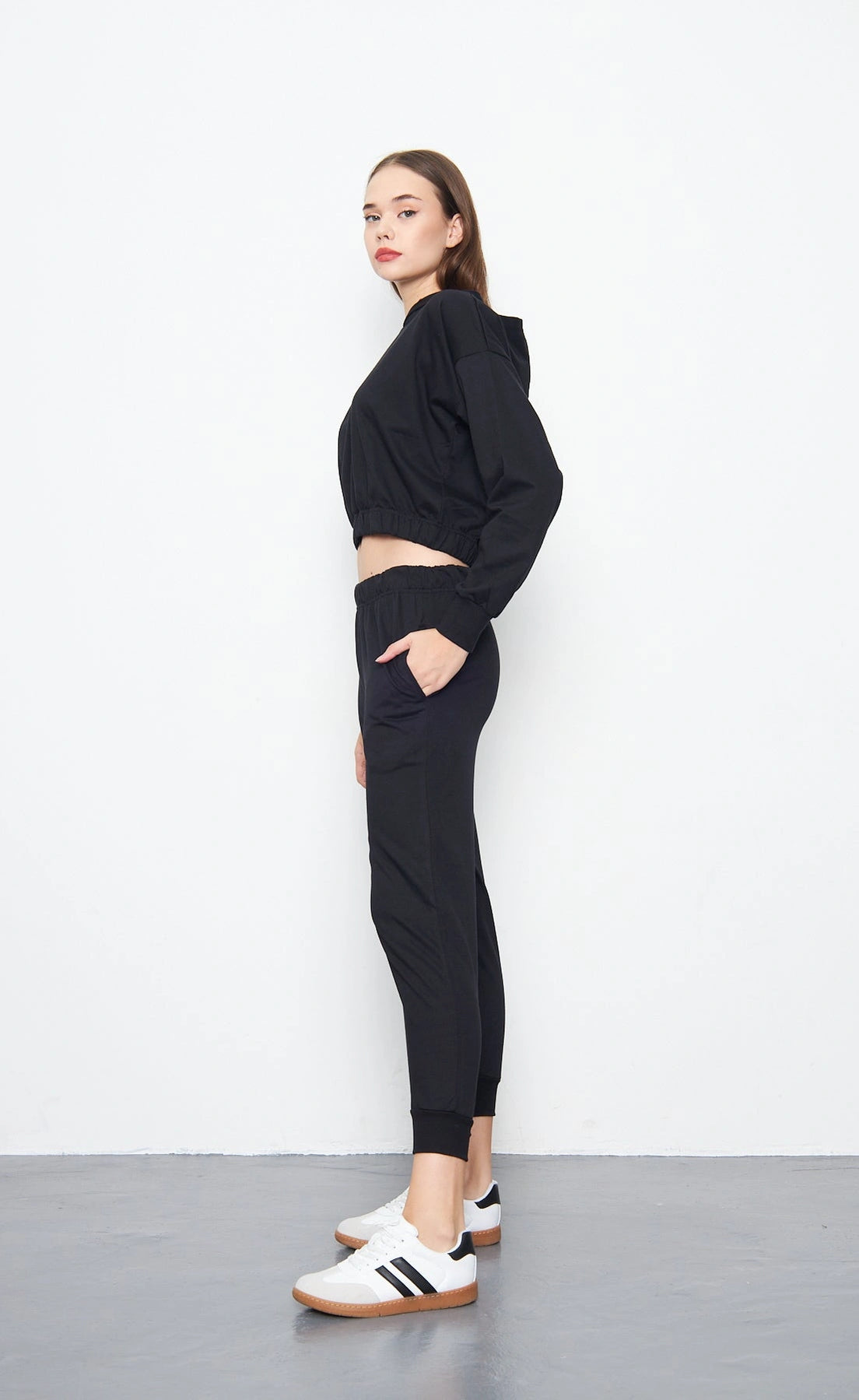 Side Pocket Sweatpant - Black